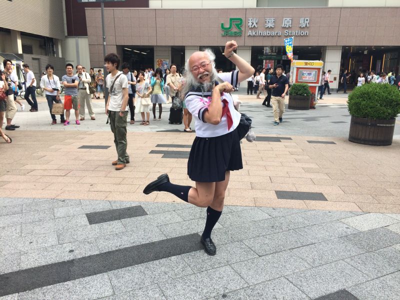 Japanese school girl dance