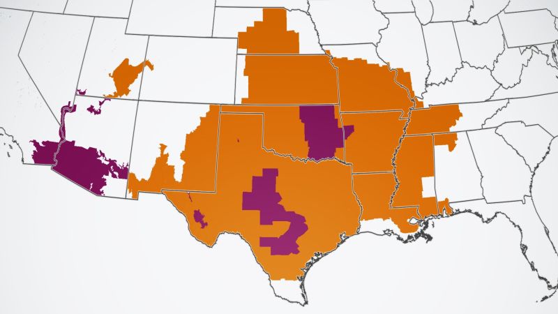 Heat wave creating a 'dangerous situation' across the southern US as millions will feel triple digit temperatures this week | CNN - NewsOpener