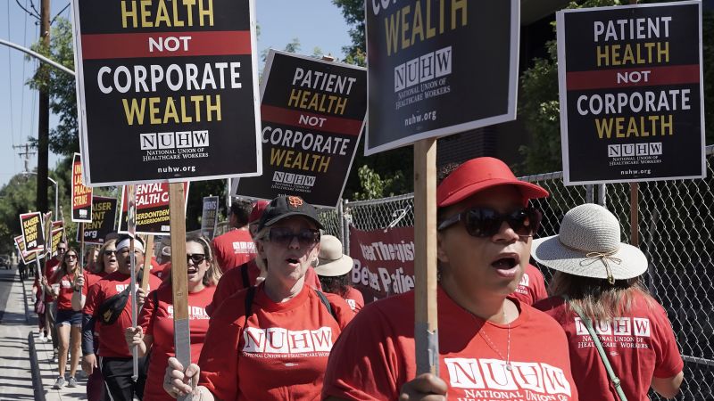 California mental health workers vote to end 10-week strike | CNN Business - NewsOpener