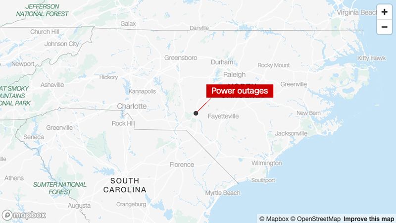 A mass power outage in North Carolina is being investigated as a 'criminal occurrence,' authorities say | CNN - NewsOpener