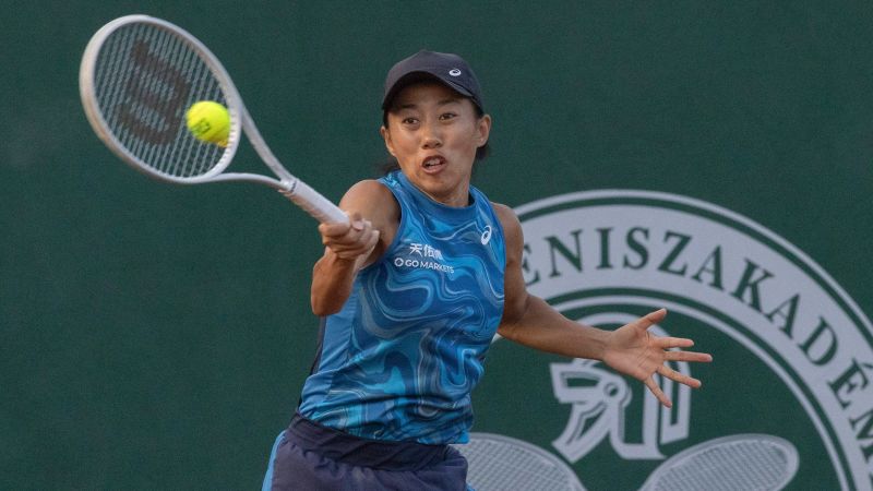 Zhang Shuai: Tennis player retires in tears after opponent erases disputed mark on court | CNN