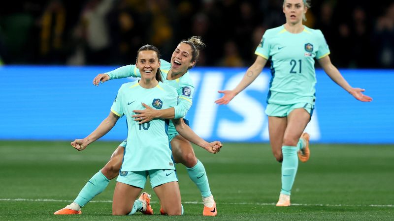 Australia emphatically beats Canada to reach Women's World Cup last 16, eliminating reigning Olympic champion | CNN