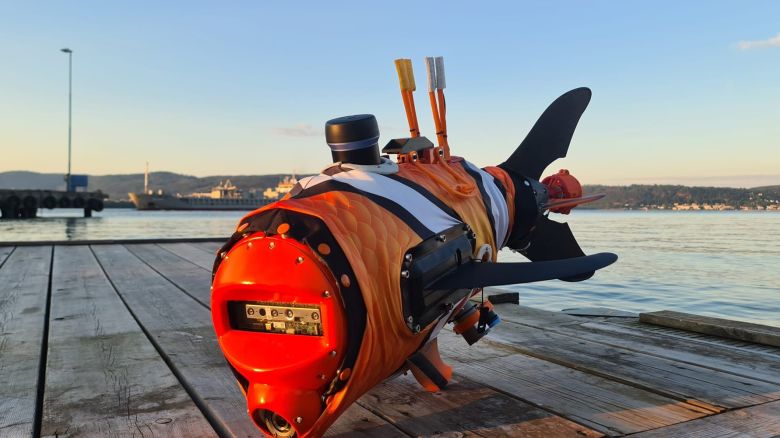 Aquaa's fishlike underwater drone.