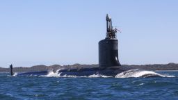 USS Minnesota (SSN-783) Virginia-class fast attack submarine off the west Australian coast on March 16, 2025.