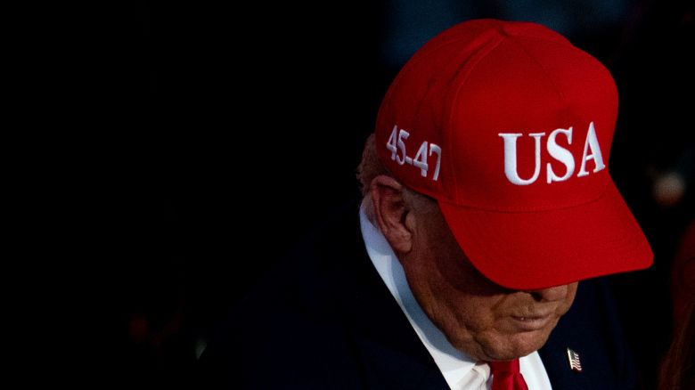 President Donald Trump during a Halloween event on the South Lawn of the White House on Thursday.