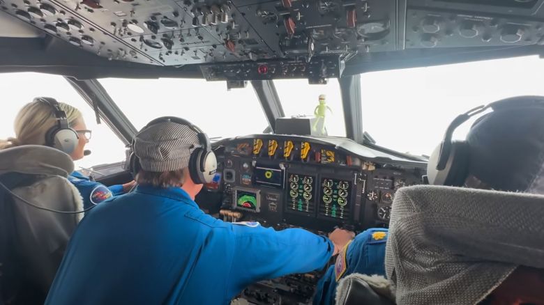 A NOAA crew pilots the WP-3D Orion “Kermit” into Hurricane Melissa.