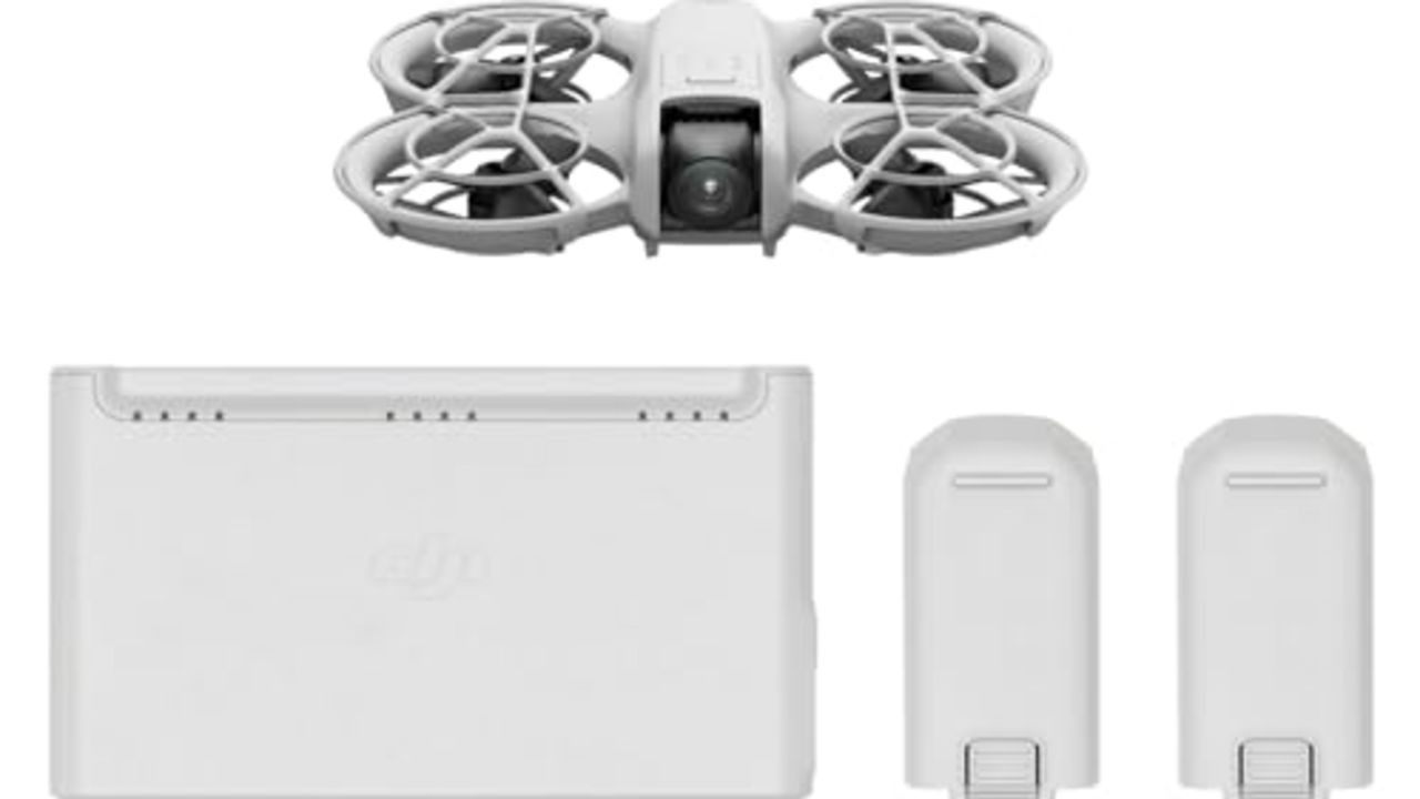 DJI Neo Three-Battery Combo, Mini Drone with 4K UHD Camera for Adults, 135g Self Flying Drone that Follows You, Palm Takeoff, AI Subject Tracking, QuickShots, Stabilized Video (Controller-Free)