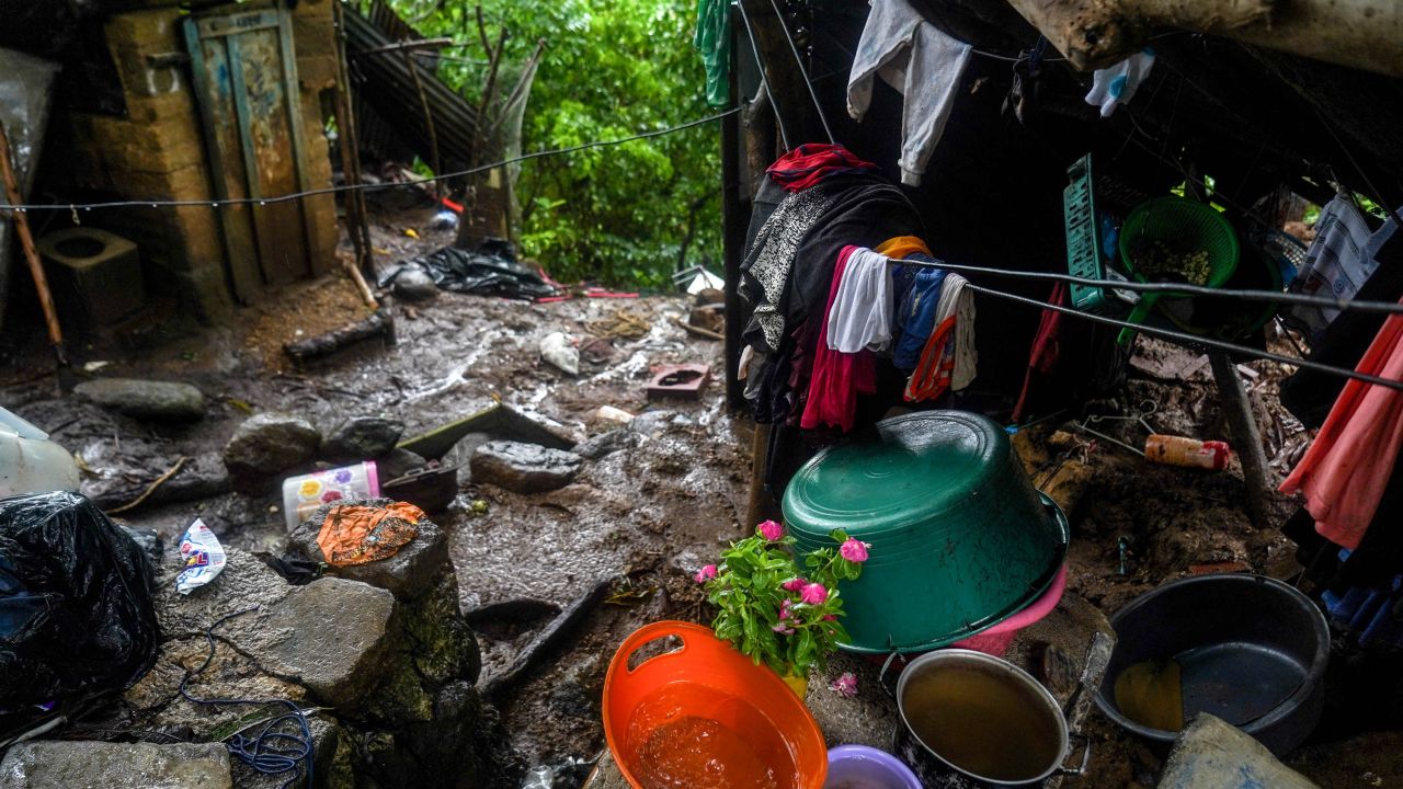 Debris from a destroyed house is seen after a landslide in Ahuachapan, El Salvador, on June 17. 