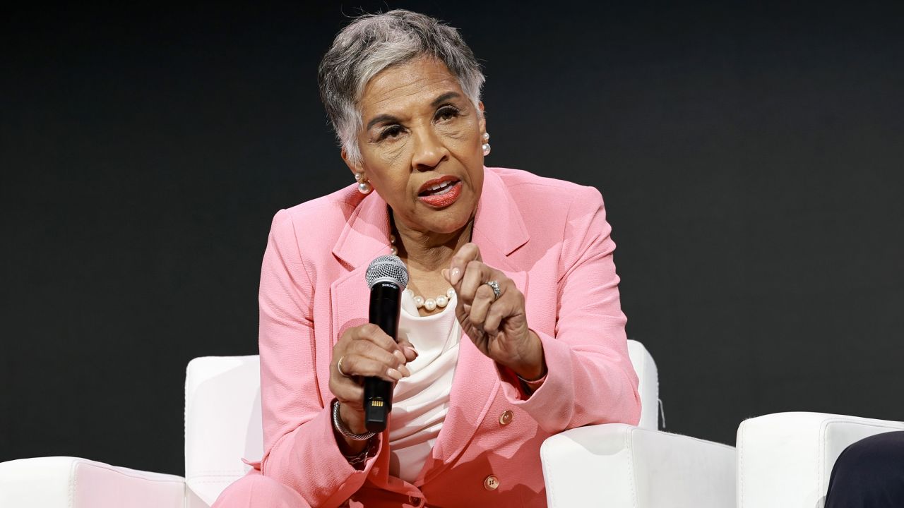 Ohio Democratic Rep. Joyce Beatty speaks onstage during the Essence festival in New Orleans on July 6. 