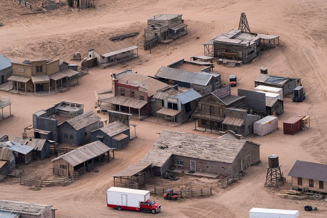 The “Rust” set is seen in Santa Fe, New Mexico, in October 2021. 