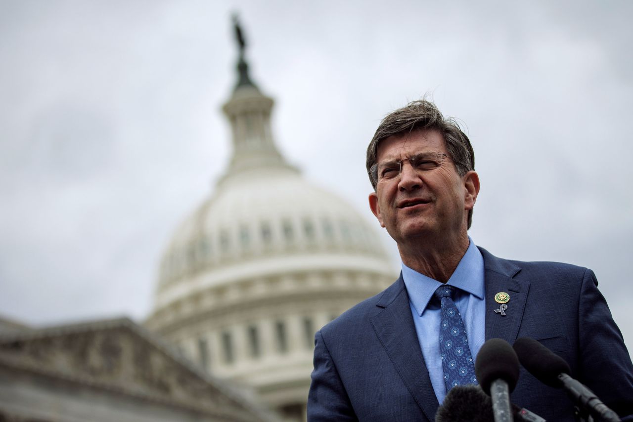 Rep. Brad Schneider speaks during a press conference on preventing gun violence outside of the US Capitol building on January 10 in Washington, DC. 