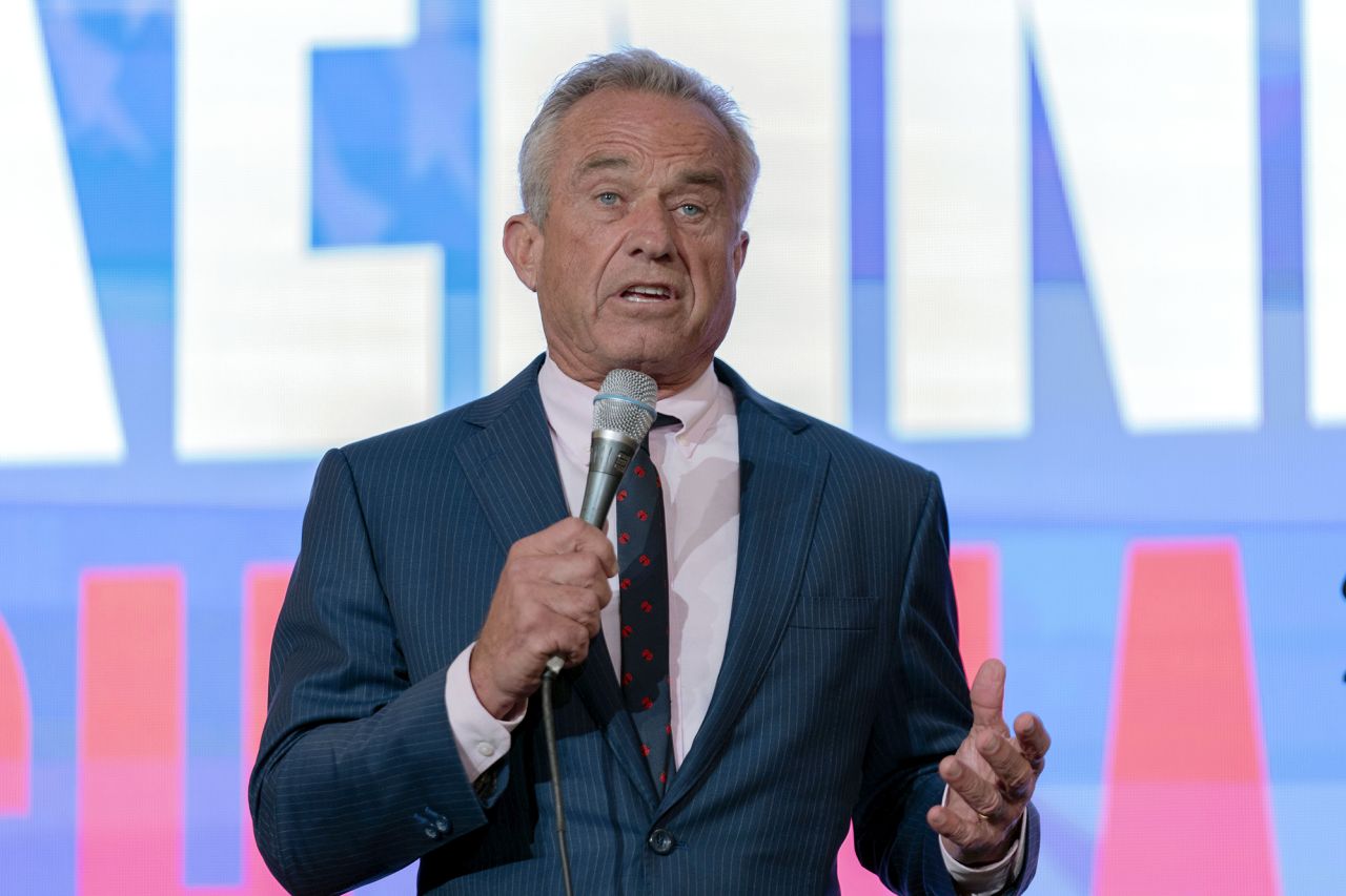 Independent presidential candidate Robert F. Kennedy Jr. speaks during the Libertarian National Convention at the Washington Hilton in Washington D.C., on May 24.