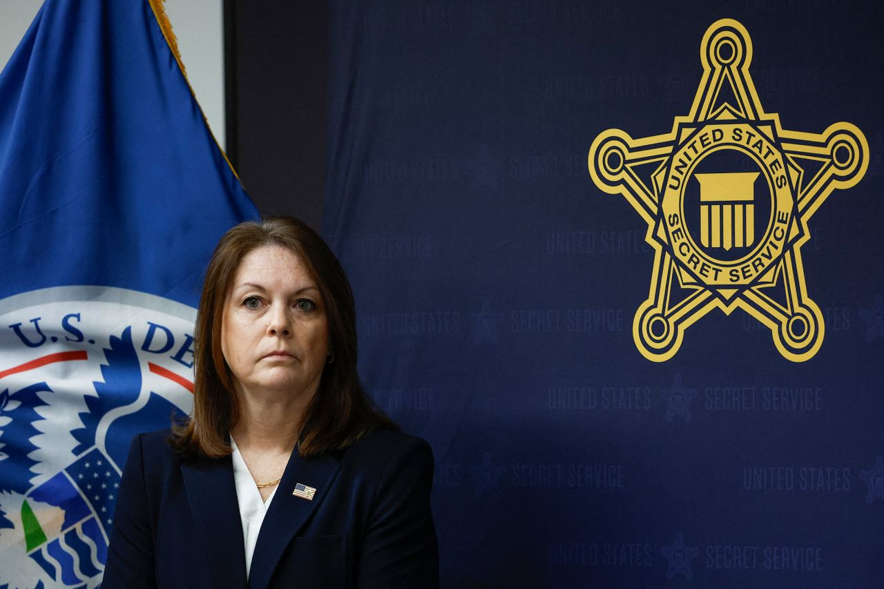 Secret Service Director Kimberly Cheatle attends a press conference on June 4, in Chicago. 