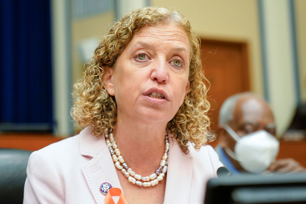 Rep. Debbie Wasserman Schultz speaks during a committee hearing on Capitol Hill in June 2022.