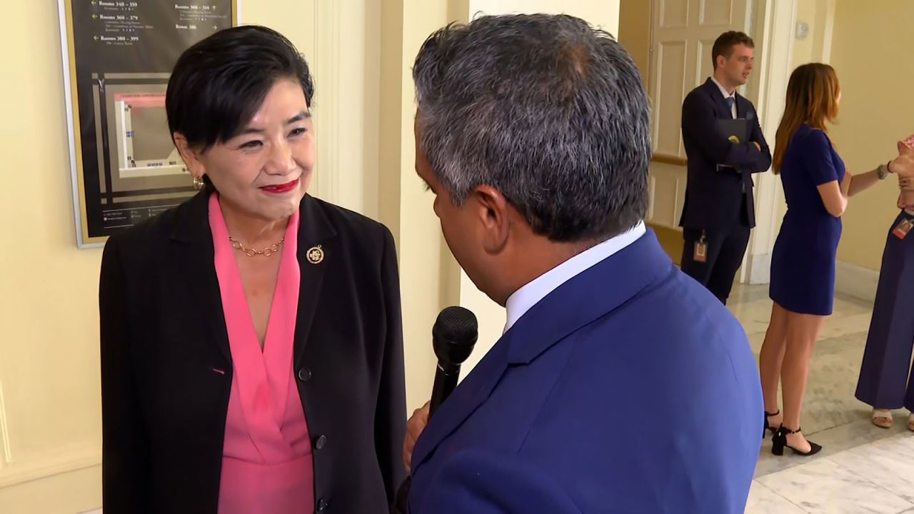 Rep. Judy Chu speaks with CNN's Manu Raju on Monday, July 22.