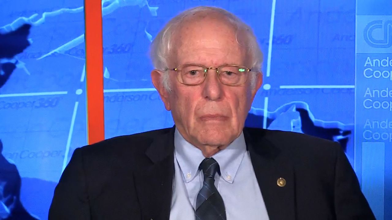 Sen. Bernie Sanders appears on CNN on Monday, July 22. 