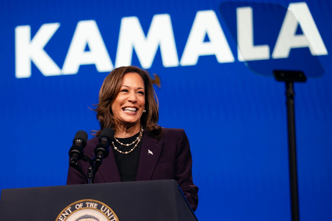 Vice President Kamala Harris speaks at the American Federation of Teachers' 88th National Convention on July 25, 2024, in Houston