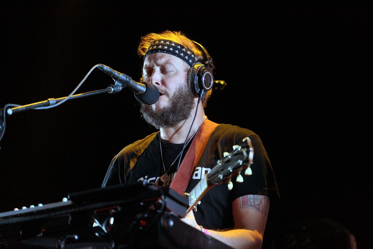 Justin Vernon of Bon Iver performs at the All Points East Festival in Victoria Park on June 2, 2019, in London, England.