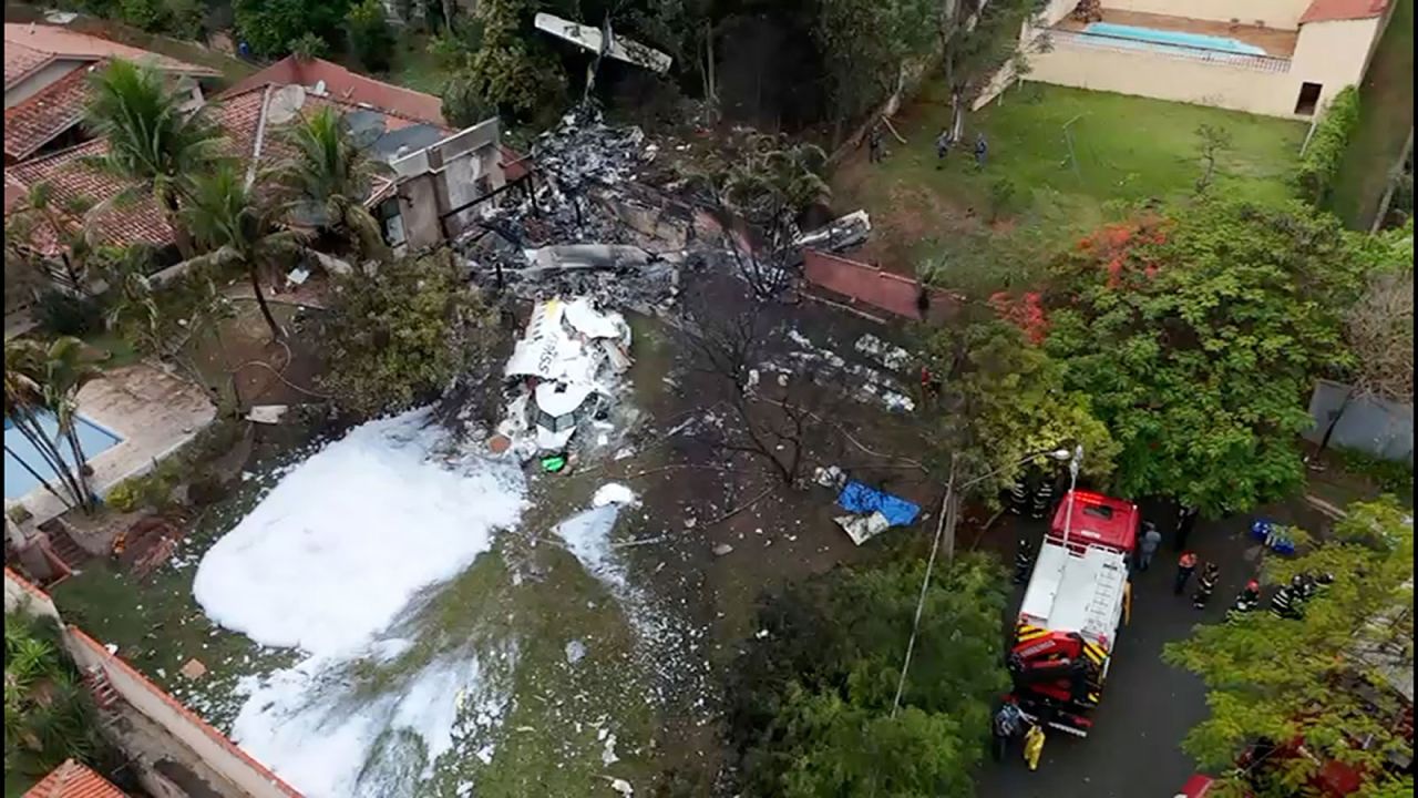 Aerial images show the level of destruction.