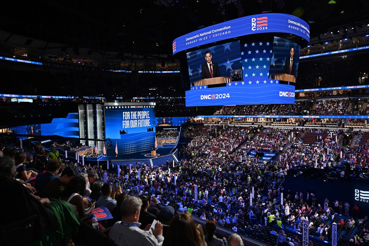 The 2024 Democratic National Convention in Chicago on Monday, August 19.