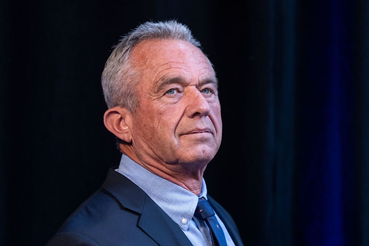 Independent Presidential candidate Robert F. Kennedy Jr. is seen at a campaign stop in Brooklyn, New York on May 1.