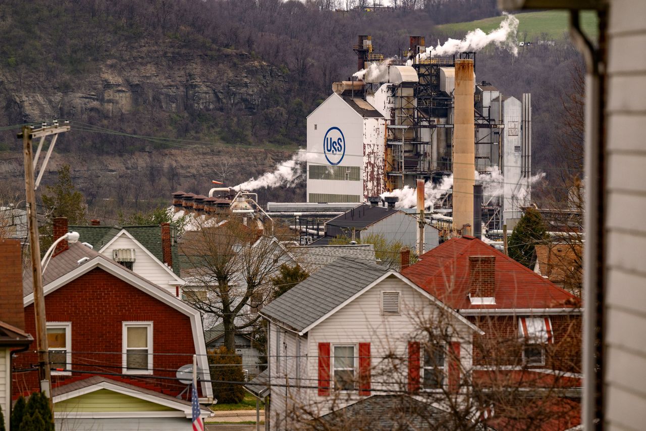 The US Steel Clairton Coke Plant on March 20 in Clairton, Pennsylvania. 