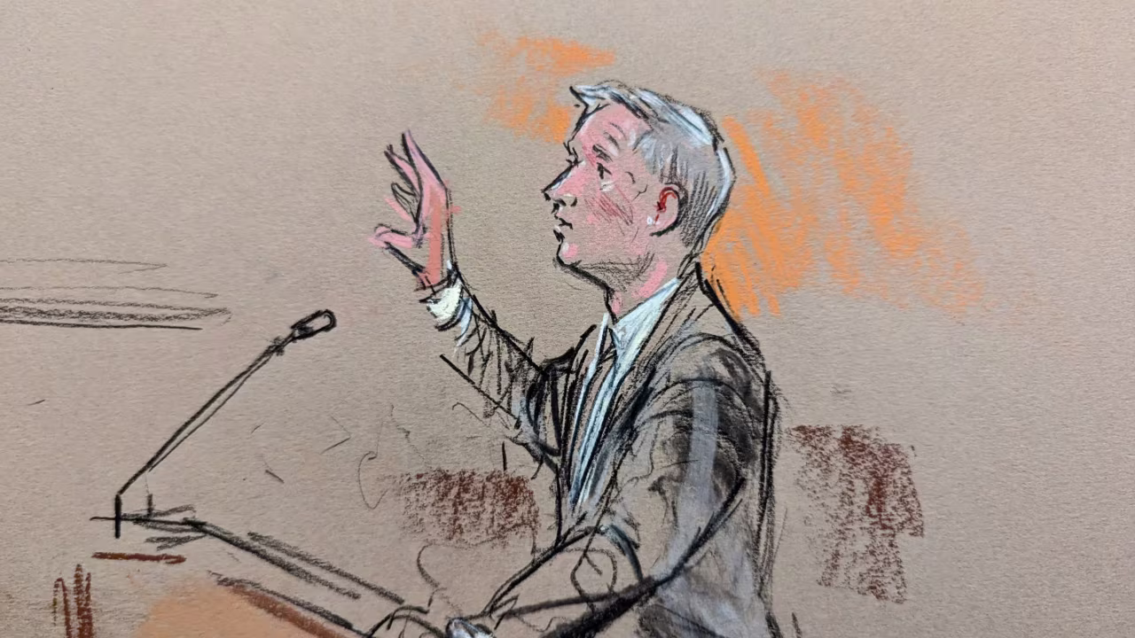 Special counsel prosecutor Tom Windom speaks during the hearing.