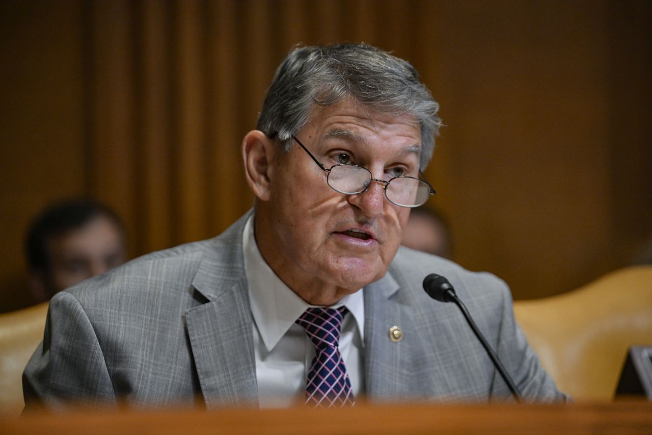 Senator Joe Manchin speaks during a Senate Appropriations Subcommittee hearing on June 4, in Washington, DC.