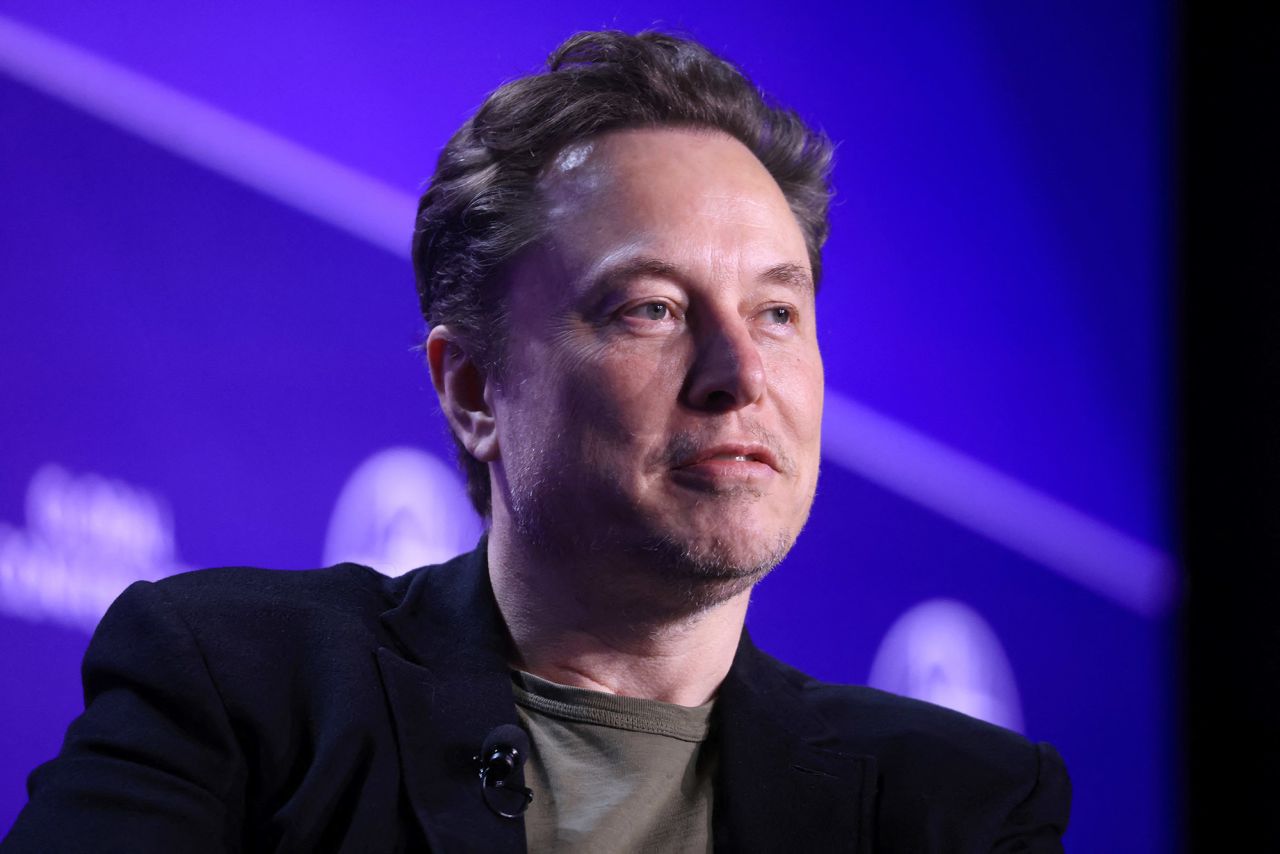 Elon Musk attends the Milken Conference 2024 Global Conference Sessions at The Beverly Hilton in Beverly Hills, California, on May 6.