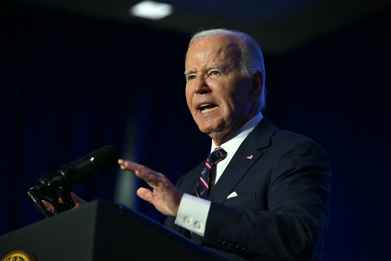 President Joe Biden delivers remarks at the 2024 National HBCU Week Conference in Philadelphia on September 16.