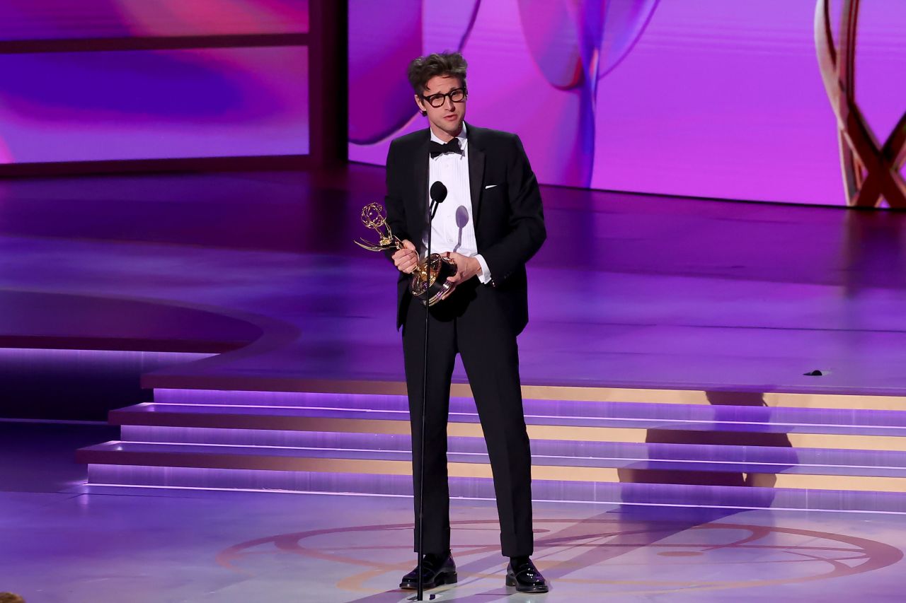 Christopher Storer accepts the award for best directing in a comedy series.