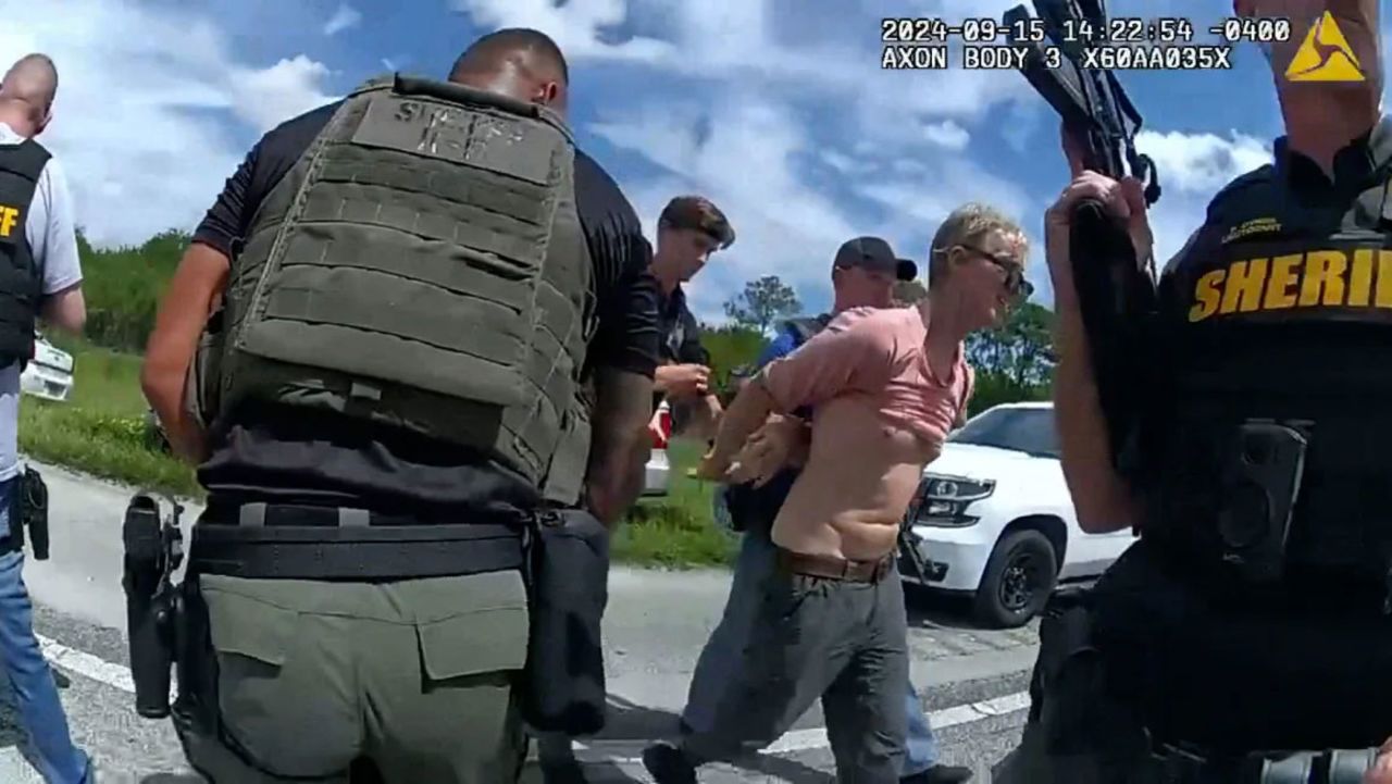 The Martin County Sheriff’s Office released body cam video of the apprehension of Ryan Wesley Routh.