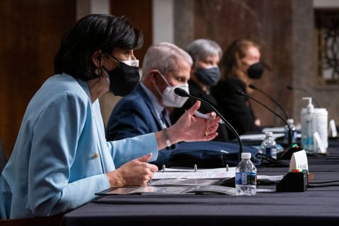 Director of the Centers for Disease Control and Prevention Dr. Rochelle Walensky speaks during a Senate Health, Education, Labor, and Pensions Committee hearing to examine the federal response to Covid-19 and new emerging variants on January 11 at Capitol Hill in Washington, DC. 
