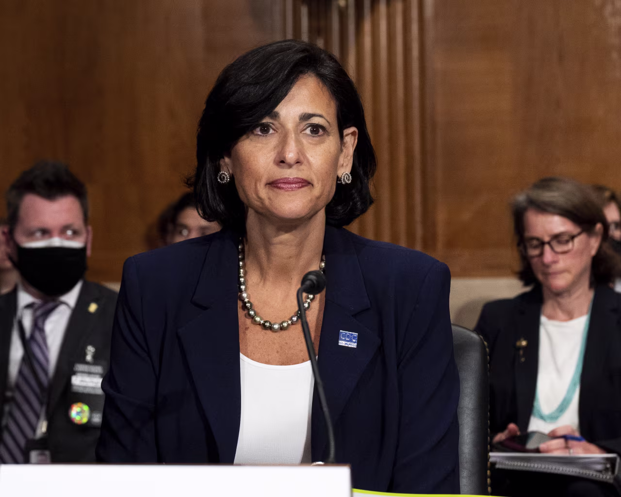 Dr. Rochelle Walensky, Director of the Centers for Disease Control and Prevention, at a hearing of the Senate Health, Education, Labor, and Pensions Committee on July 20, 2021 in Washington, DC, United States. 