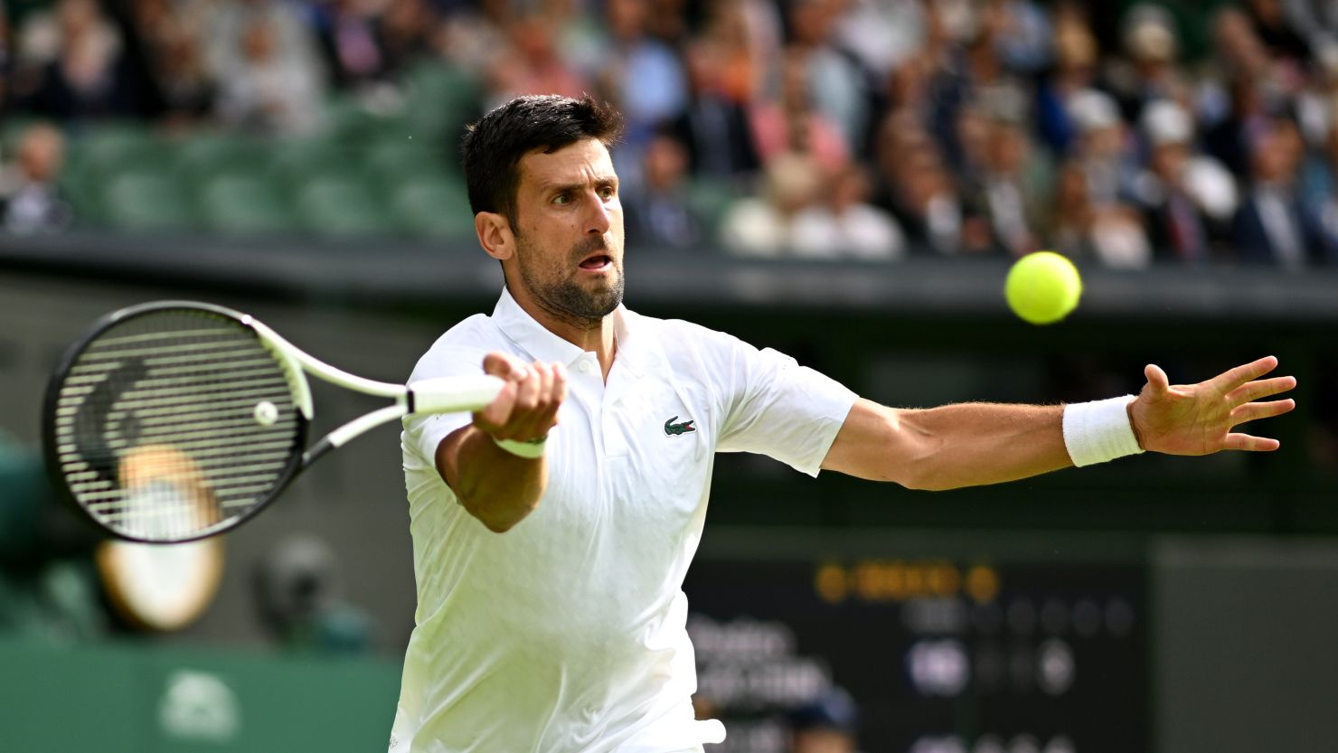 Novak Djokovic is bidding for his 24th grand slam title at Wimbledon this year.