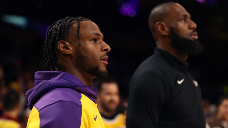 Father-son NBA time put on hold as Lakers assign Bronny James to developmental G League team | CNN