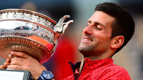 Novak Djokovic won a record 23rd grand slam title at the French Open