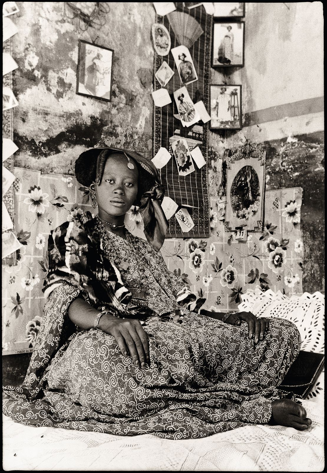 A portrait of Mrs. Fatou Thioune, the wife of photographer Macky Kane, c.1939-1941, taken in St. Louis, Senegal.