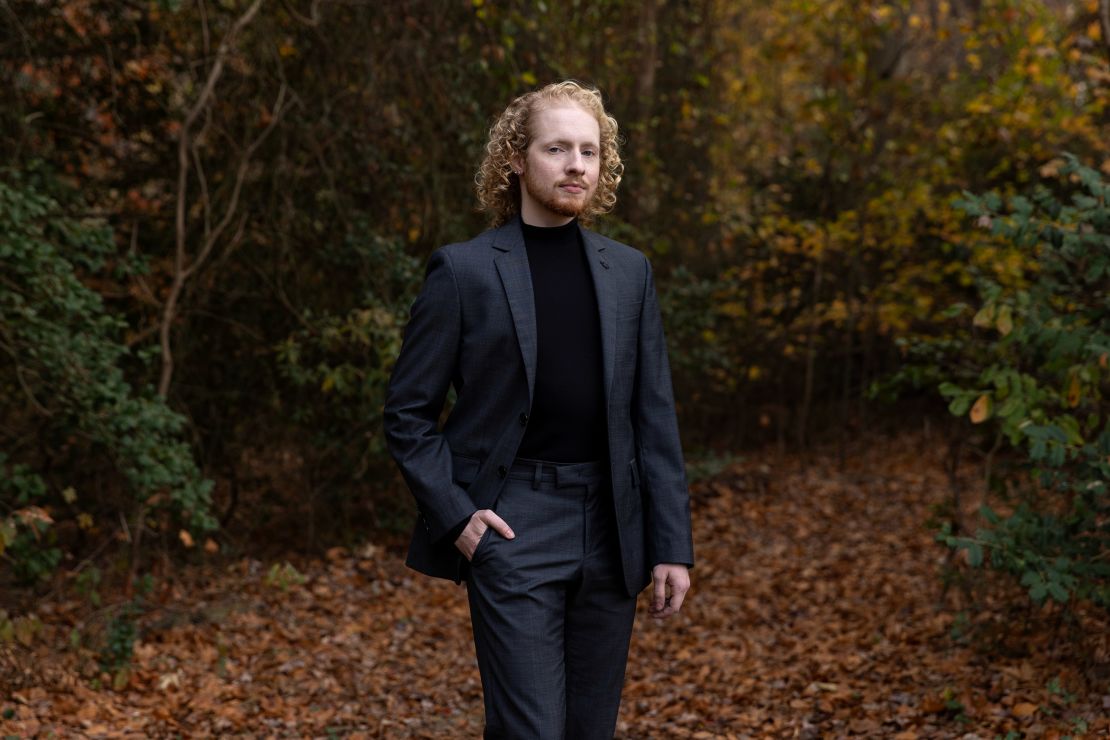 Soren Ruppelius is photographed in Lewes, Delaware on Wednesday. Ruppelius helped organize the event for Transgender Remembrance Day. 