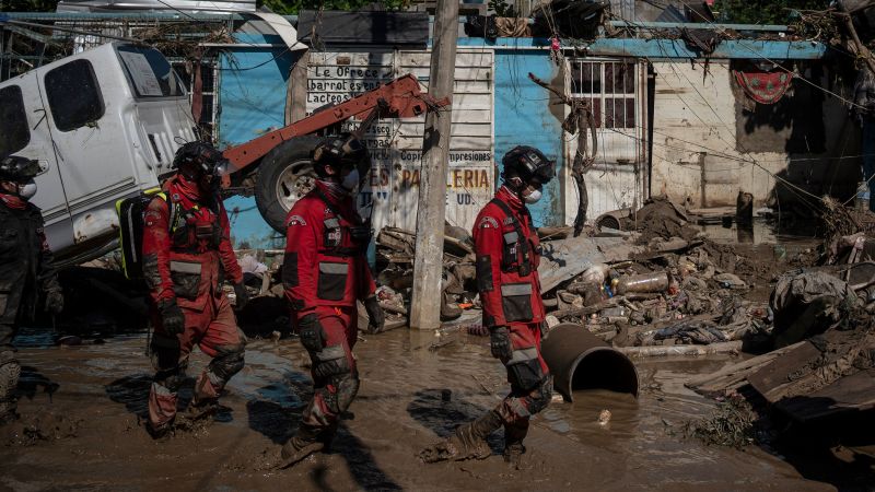 Death toll from torrential rains in Mexico rises to 64 as search operations expand Death toll from torrential rains in Mexico rises to 64 as search operations expand