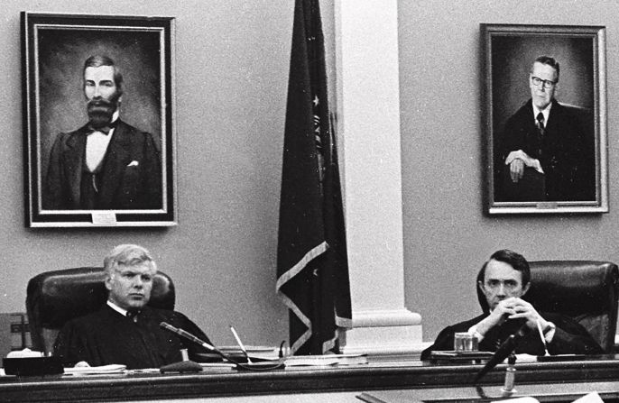 Souter, right, was appointed to New Hampshire's Supreme Court in 1983.