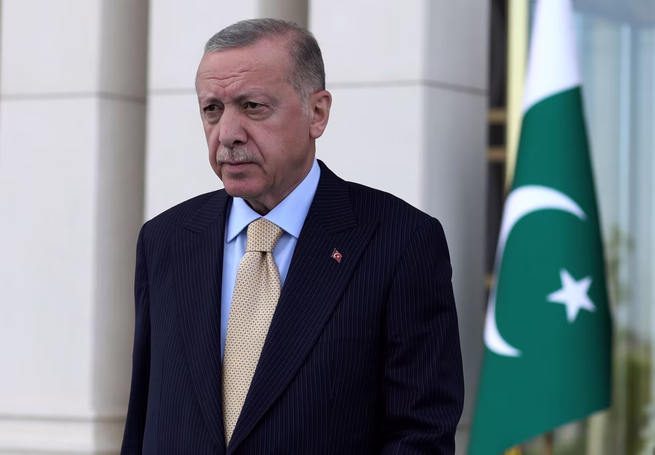Turkish President Recep Tayyip Erdoğan attends a ceremony in Ankara, Turkey, on June 1.
