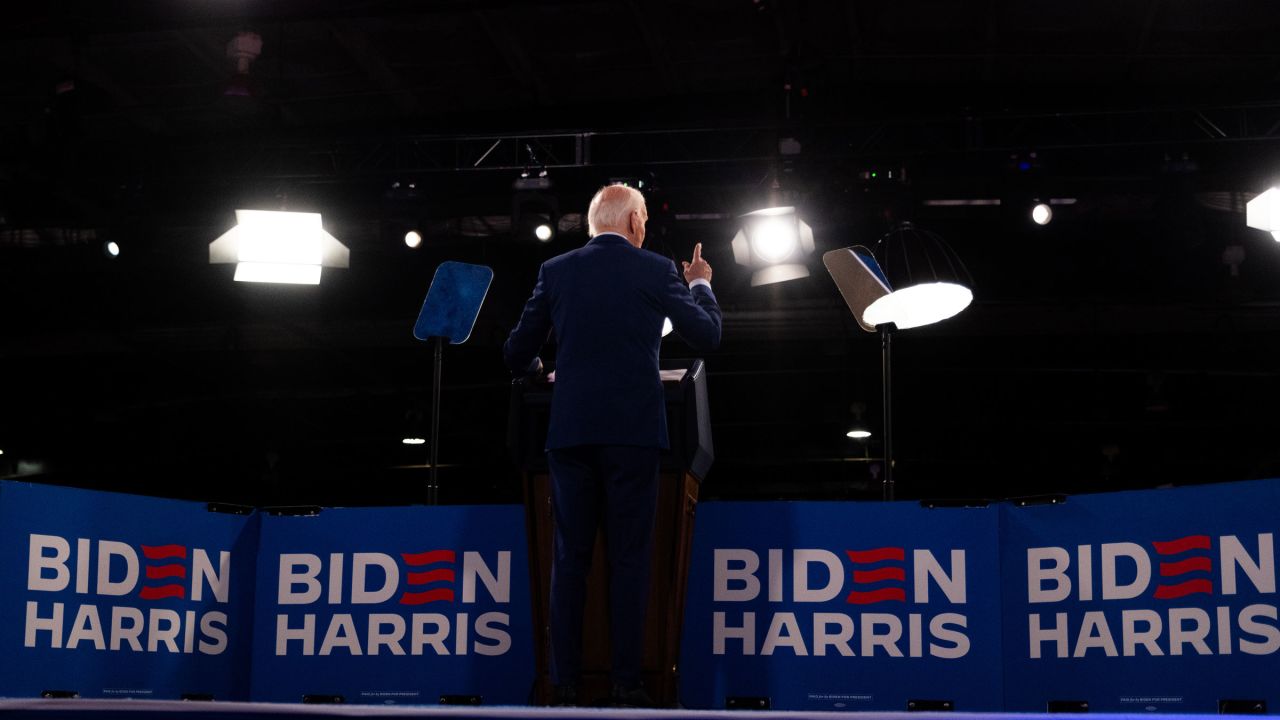 President Joe Biden speaks during a campaign event at the North Carolina State Fairgrounds in Raleigh, North Carolina, US, on Friday, June 28, 2024. 