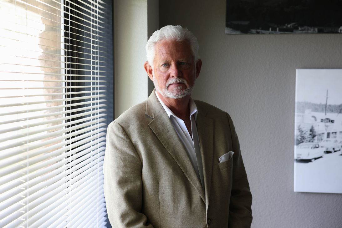 Ruidoso Mayor Lynn Crawford stands in his office on August 29.