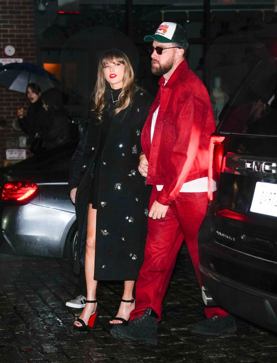 Swift and Kelce are photographed together in New York in December 2024.