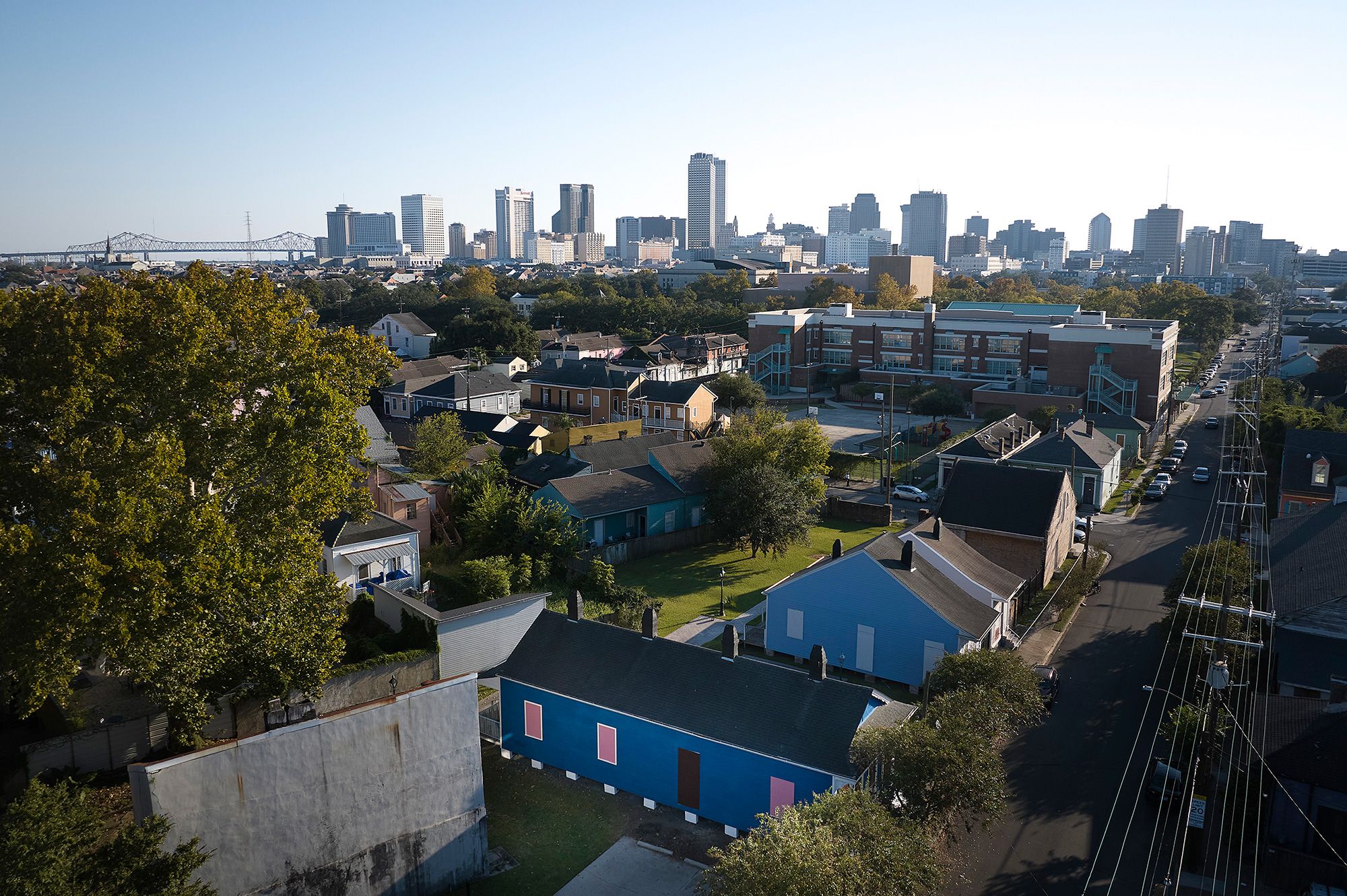 Amanda Williams has repainted two buildings in New Orleans for the Prospect.6 triennial — but the blue paint she used is years in the making.