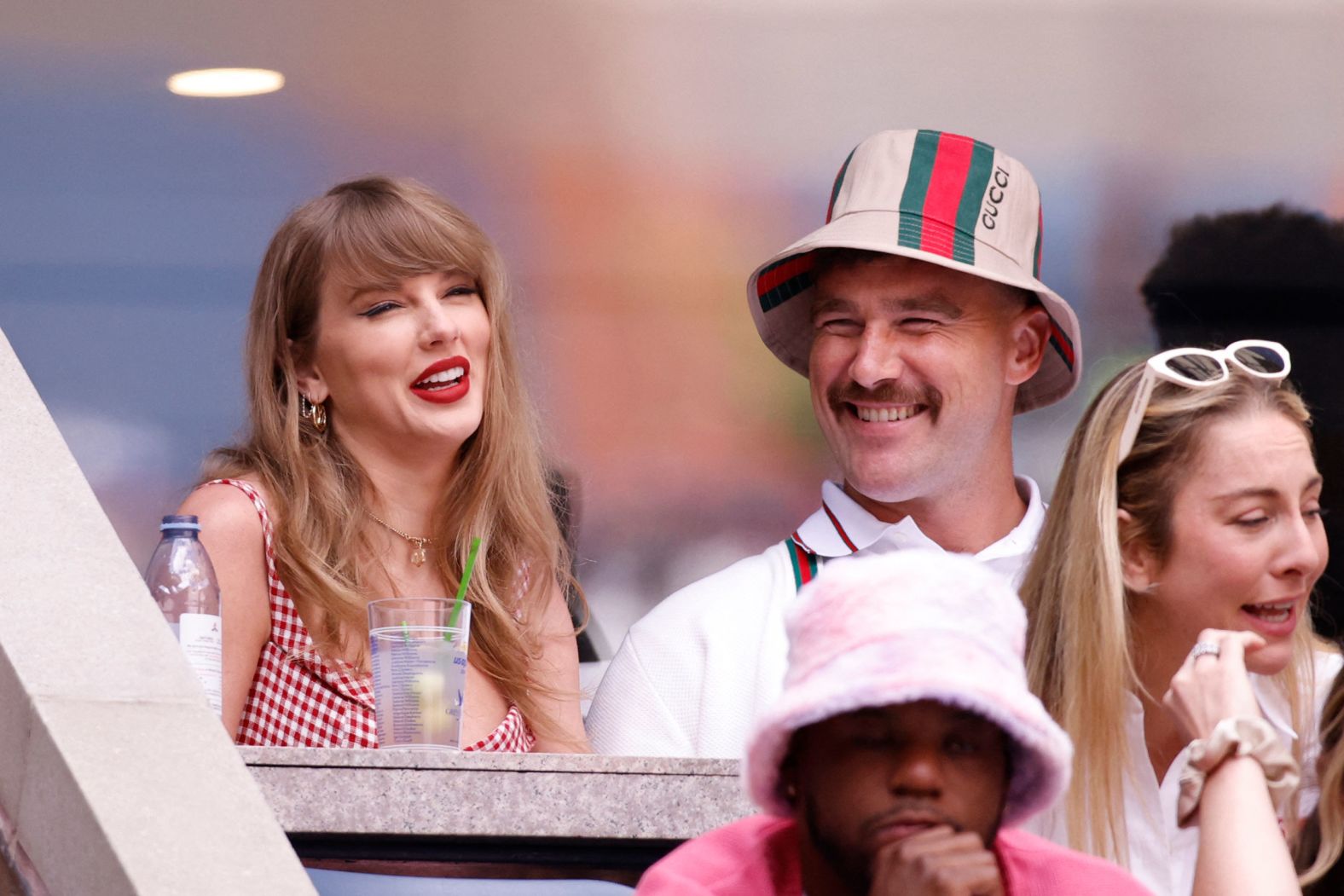 Swift and Kelce attend a US Open tennis match in New York in September 2024.