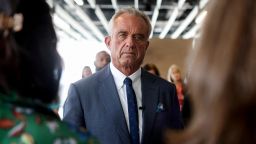 US Health Secretary Robert F. Kennedy Jr. visits the Osher Center for Integrative Health at the University of Utah in Salt Lake City, Utah, on April 7. 