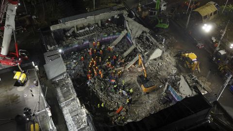 Rescue workers search for bodies at the Jet Set nightclub in Santo Domingo, Dominican Republic, on Thursday, April 10.