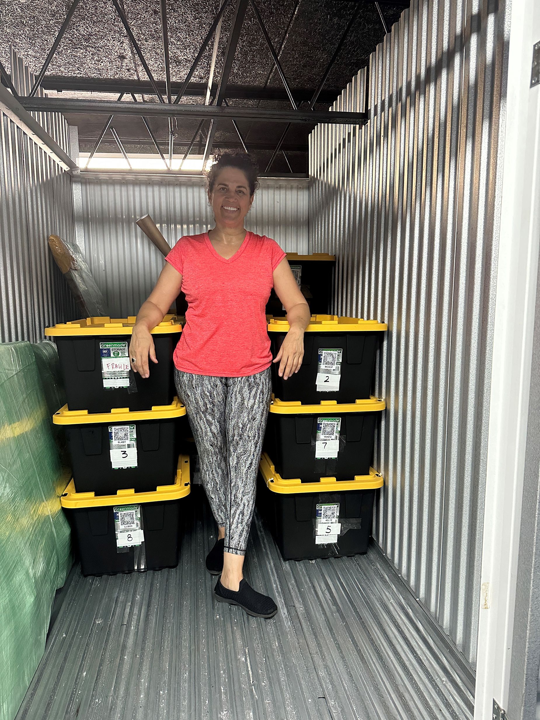Balzano packed up her life, selling and donating many of her belongings, and also put 14 boxes of items in storage.